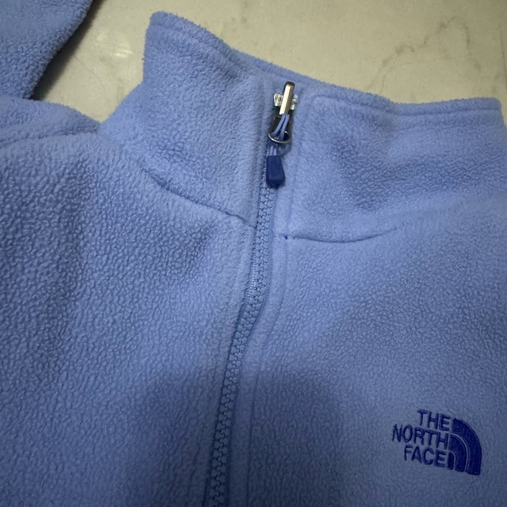 The North Face Women's Blue Fleece Hoodie - Picture 3 of 5